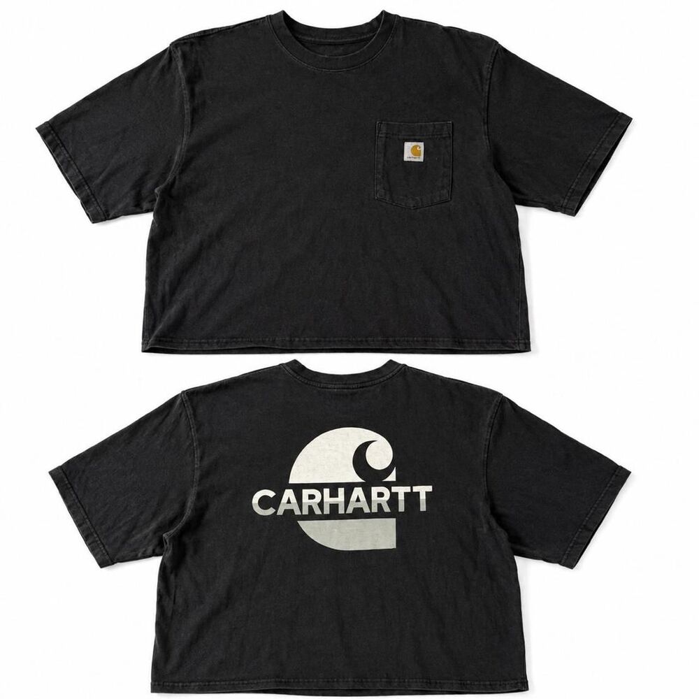 Carhartt Men's Black and Grey T-shirt